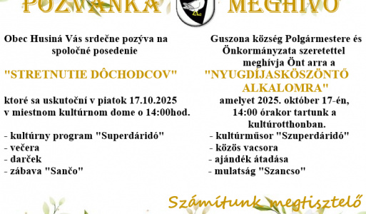Deň dôchodcov 2025/Idősek napja 2025 