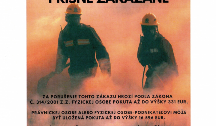 Aktuality / Vypaľovanie trávy je prísne zakázané - foto