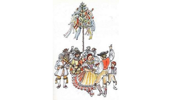 Fotka pre článok Pozvánka na stavanie májky/Meghívó májusfa állításra