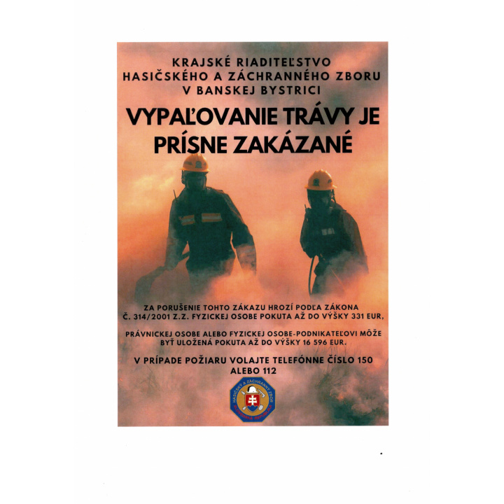 Menšia fotka pre článok Vypaľovanie trávy je prísne zakázané